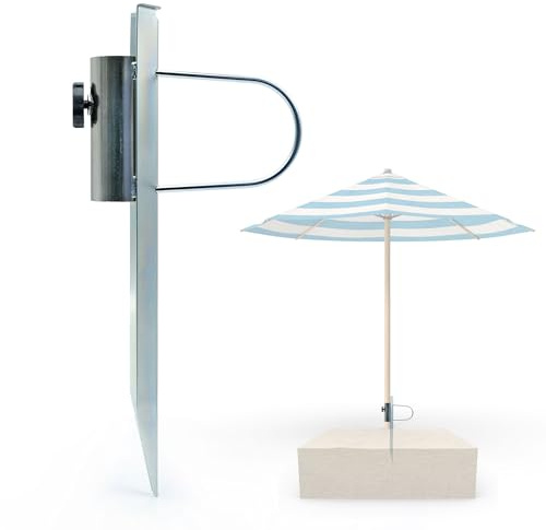 osoltus Schirmständer verzinkt Sonnenschirmständer Rasendorn Sonnenschirm für Stockgrößen von 28 mm - 43 mm