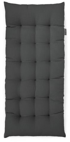 WOODFORKIDS Kissen für Kletterbogen ca.95x40cm ca. 10 cm hoch | Bodenkissen Kinder | Sitzkissen Kinderzimmer | 100 % natürliche Baumwolle OEKO-TEX-zertifiziert | Made in EU (Grau, M (95x40cm))