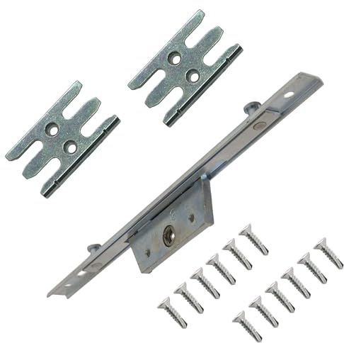800mm Offset Espag Universal Repair Kit Window Lock Gearbox Mechanism 16mm U Rail Bar Rod 20mm Backset 8mm Mushrooms Keeps + Screw Included
