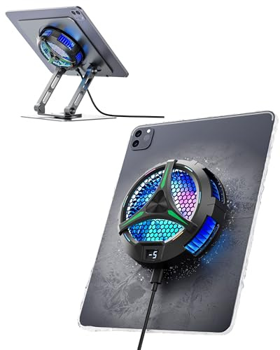 ACEDAYS Enfriador magnético para iPad, Enfriador de Tableta para iPad/Surface Pro/Samsung Tab, radiador Universal con Pantalla de Temperatura para Juegos móviles, transmisión en Vivo de Tiktok