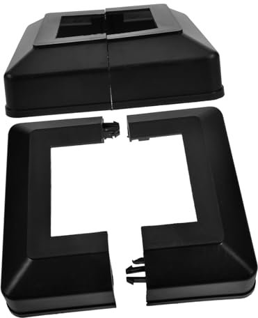 Angoily 2 Stück Geteilte Pfostenkappen Aus Kunststoff 60x60mm Dekorative Zaunpfosten Abdeckungen Für Geländer Und Terrassen Widerstandsfähig Vielseitig Einsetzbar
