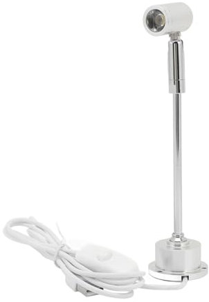 Fockety LED-Ministrahler, USB 5 V 1 W Akzentlicht, Innenbeleuchtung für Schmuckvitrinen mit Drehbarem Kopf, Bilderleuchte für Gemälde, Bilder, Pflanzen, Schmuckvitrinenmodell (Neutrales