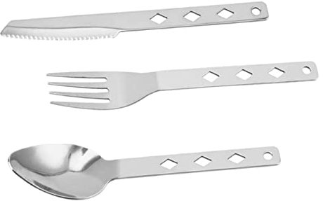 Milisten 1satz Faltbares Edelstahl Besteck Für Camping Und Reisen Tragbare Utensilien Für Outdoor Aktivitäten Leicht Und Kompakt Inklusive Löffel Und Messer