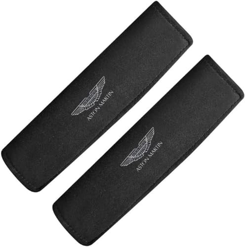 dzggs 2 Pièces Rembourrage de Ceinture de Sécurité pour Aston Martin, Protege Ceinture Voiture Amovible Confortable Antidérapant, Coussinets Ceinture
