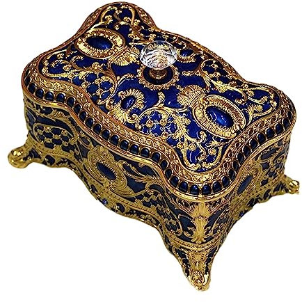 KWMAEEUID Schmuckkästchen, Emaille-Glasur, Schmuckkästchen, Schmuckkästchen, dekorative Schatulle, Andenken, Geschenkbox, Etui, Schmuckhalter