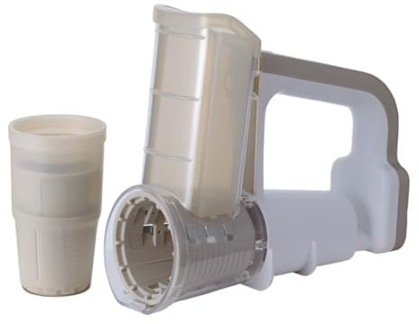 Vocdikficy Tagliaverdure Elettrico Multifunzionale, Grattugia per Formaggio, Affettatrice, Tagliaghiaccio Tritato, Gadget da Cucina, Grigio