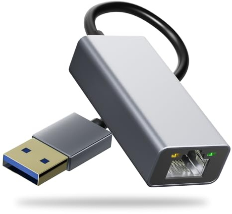 Cyberguys USB 3.0 to Ethernet Adapter, 1Gbps RJ45 LAN Network Dongle, Plug & Play, Compatible with Nintendo Switch, Windows, Mac, Chrome OS, TV Box, Laptop, PC