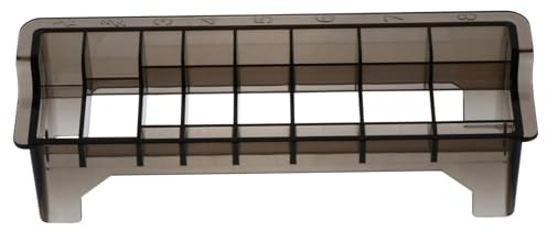 MUCKLILY Elektrische Haarschneider Kamm Kasten 8 Fächer Langlebige Aufbewahrungsbox für Haarschneidemaschinenkämme Transparentes Clipper Kamm Etui für Frisör und Heimgebrauch