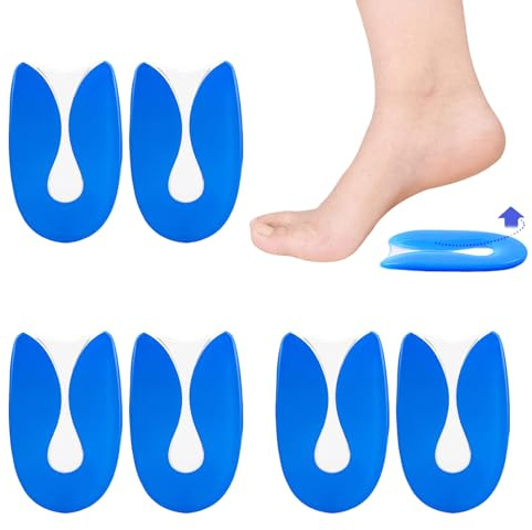 SHUOHONG 3 Paires Talonnette Silicone en Gel, Epine Calcaneenne Silicone Talonette Coussinet Talon Chaussure, Talonnette Epine Calcaneenne, Talonnettes Gel pour Homme et Femme (S:36-40)
