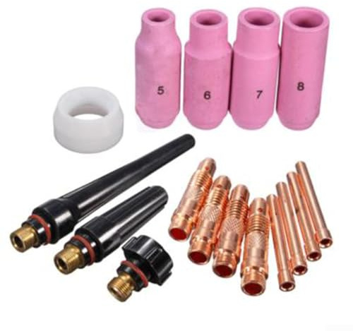 Schweißzubehör, 16-teiliges Taschenlampen-Set, Argon-Werkzeug-Set für WIG-Ausrüstung, Reparatur, Ersatzteile, DIY-Einstellungen