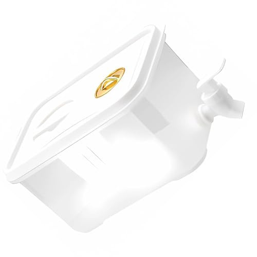 Distributore acqua fredda trasparente da 5 litri Contenitore per bevande da cucina Brocca a bocca larga con beccucci sicuri per bambini Dispenser d ' acqua capacità con rubinetto