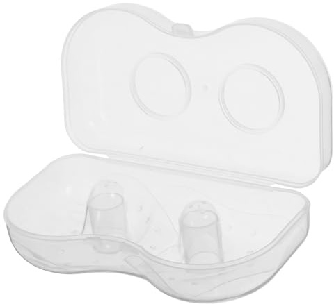 VOSAREA Stillhütchen aus Silikon Transparent Weich mit Dreieckigem Design für Flache und Invertierte Brustwarzen bei Neugeborenen und Stillbedarf