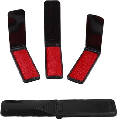 4 Pack Clothes Brush for Pet Hair, Foldable Lint Brush for Clothes, Portable Travel Size Reusable Pet Hair Remover, Mini Cleaning Tool, Sticky Surface Pets Hairs Remover for Sofa Clothes Pets Hairs