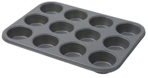 Dexam Non Stick 12 Cup Muffin pan Carbon Steel