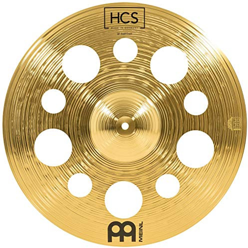 Meinl Cymbals HCS Trash Crash — 18 Zoll (Video) Schlagzeug Becken mit Löchern (45,72cm) Messing, Traditionelles Finish (HCS18TRC)