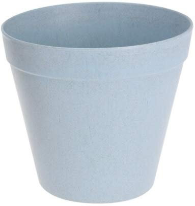 Muddy Hands Eco Friendly Bamboo Fibre Small Plant Pot Indoor Home Decorative Flower Succulent Cactus Herb Planter (10.5cm, Blue)