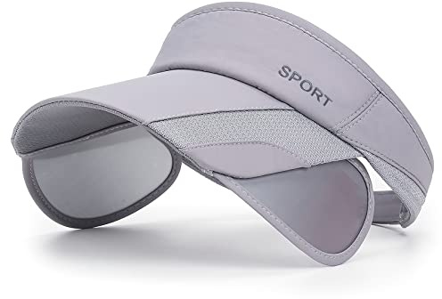 TAGVO Mujer Visera, Verano Deportiva Ajustable Transpirable Protección UV Viseras Visera de Mujer con Borde retráctil para Mujeres y Hombres para Running Golf Baseball Tenís