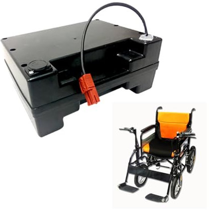 JHKJ Batería para Silla de Ruedas eléctrica, batería de Litio de 24 V, 10 AH-70 AH, batería Recargable de Repuesto de Gran Capacidad con Cargador y Enchufe Anderson,20ah