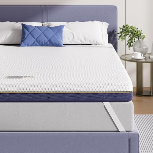 BedStory 10cm Topper 120x200, H3&H4 Gel Memory Foam Matratzentopper, Öko-TEX Zertifiziert Gelschaum Matratzentopper, geeignet für diejenigen, die einen härteren Topper bevorzugen
