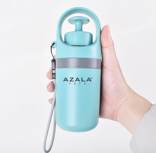 Azala Recogedor de Caca para Perros y Gatos con Dispensador de Bolsas para los Excrementos - Pala Portátil Fácil de Llevar & Todos los Tamaños de Mascota