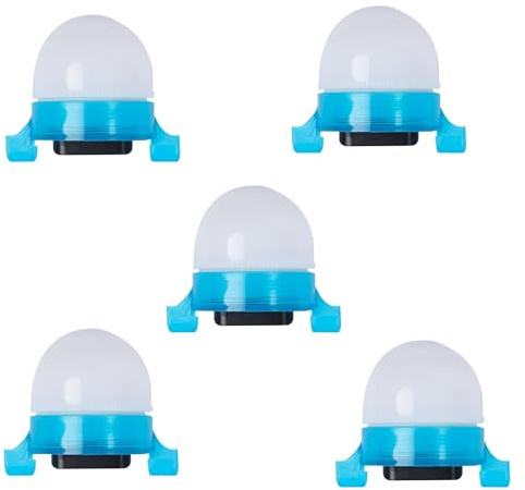 DZAY Knicklichter Angeln,2 In 1 LED Lichtschlag Elektronischer Bissanzeiger Angeln mit Bewegungssensor,Alarmlicht Empfindsame Angeln Bissanzeiger,Nachtangellicht,Clip-on Fischbissanzeiger (5)