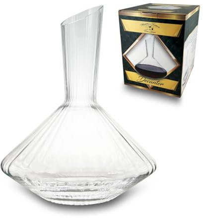 ARCA, Decanter Classico per Vino, Realizzato in Vetro, Ideale per la Decantazione del Vino, Resistente e Duraturo, Altezza 26 cm