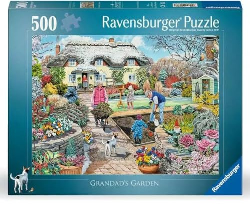 Ravensburger Grandad's Garden 500 Piece Jigsaw Puzzle for Adults and Kids Age 10 Years Up