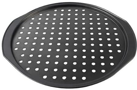 Plato Pizza Bandejas antiadherentes for pizza, bandeja for hornear con agujeros, plato hondo redondo, molde Bakewave, herramientas de cocina for el hogar Plato Pizza Horno(35.5cm with holes)