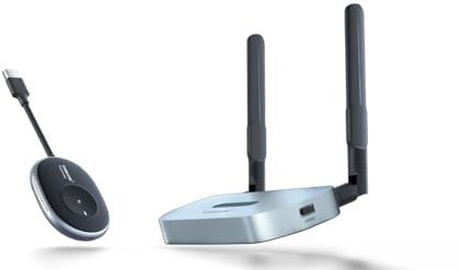 Lemorele Wireless HDMI Transmitter and Receiver Supports 8 TXS to 1 RX for Business, 2.4G/5G 1080P HD,Plug&Play HDMI Funkübertragung for Streaming Video Audio from Laptop/TV Box to HDTV,Monitor