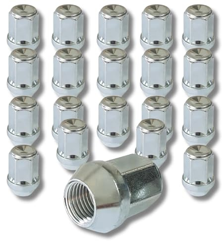24 Tuercas de rueda M12 x 1.5 Vaso 19mm compatible con Mitsubishi y otras marcas