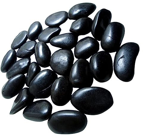 TOYANDONA Guijarros Negros Pulidos Para Acuarios y Jardín 2-4 Cm, Piedras Decorativas Naturales Para Paisajismo Exterior y Macetas, 2 Kg Para Decoración De Plantas y Terrarios