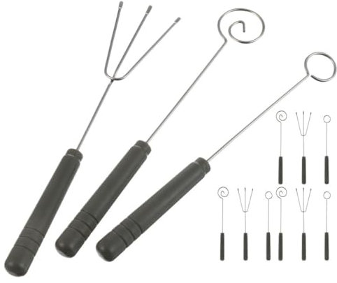 Cabilock 4 Juegos Tenedores de Fondue Inoxidable Utensilios para Sumergir Queso y Chocolate Herramientas de Decoración DIY para Fiestas de Fondue