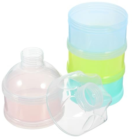 SUPVOX Schichten Milchpulver Portionierer Tragbarer Aufbewahrungsbehälter Frei Stapelbar Für Babynahrung Snacks Flaschen Zubereitung Outdoor Gebrauch Zufällige Farbe Zufällige Farbe
