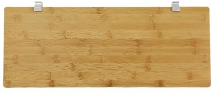 getuse Tavolino portatile in bambù per barbecue e attività all'aperto, pannello di estensione multifunzione per tavoli in ferro, 52 cm x 22,2 cm