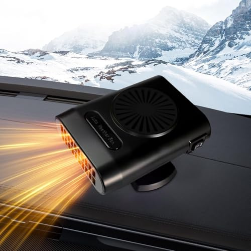 Jaaduem 12V 200W Auto Heizlüfter, Auto Heizung, Auto Heizung Entfroster mit 2 in 1 schnelle Heizung und Kühlung Funktion für Auto Defroster Windschutzscheibe schnell Defogger