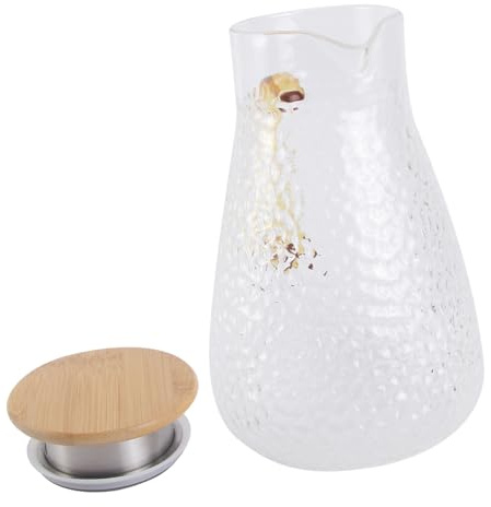 Gatuida Jarra de Jugo Resistente al Calor para Beber el Hogar Jarra de Vidrio para Bebidas Juguera de Vidrio