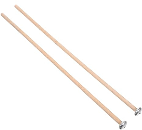 BESTonZON Percussion Mallets Metallkopf Xylophon Glockenspiel Schlägel mit Holzgriff Professionelle Metallklöppel für Präzisen Klang und Komfortable Handhabung bei Musikern