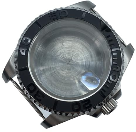 1 st 40 mm herrklocka, boett, yachtbezel, safirkristallglas, 120 varv/min, 316 rostfritt stål, for NH35, NH36-urverk(Solid back cover 2,Nh35 nh36 nh38)