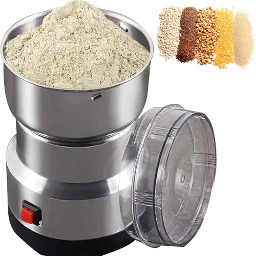 Molinillo de alimentos eléctrico: pulverizador de alta velocidad de acero inoxidable de 300 g para moler granos, harina, granos de café y condimentos