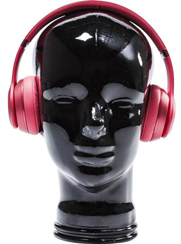 Kare Headphone Stand Black, Painted glass, 21 x 21 x 29
