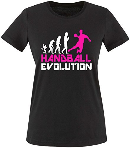 EZYshirt® Handball Evolution Damen Rundhals T-Shirt