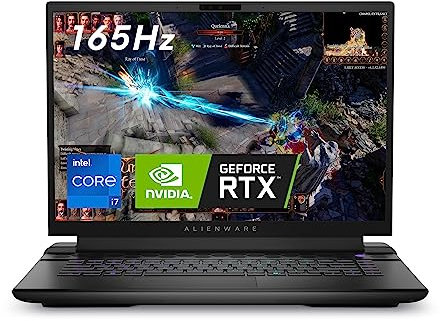 Alienware m16 Gaming Laptop |13th Gen Intel Core i7-13700HX Prozessor | 16 QHD+ 165Hz 3ms Display | 16GB RAM DDR5 4800MHz| 512GB NVMe SSD | NVIDIA RTX 4060 8GB GDDR6 | Win 11 Home | QWERTZ | Schwarz