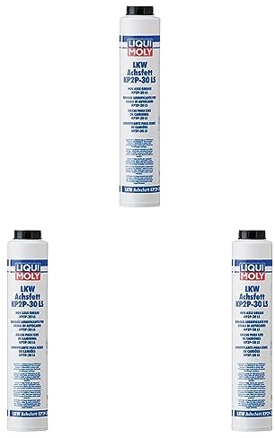 LIQUI MOLY LKW Achsfett KP2N -30 Lube Shuttle | 400 g | Lithium-Komplex Fett | Art.-Nr.: 3303 (Packung mit 3)