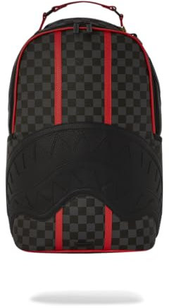 Sprayground MONACO SHARK CLUB BACKPACK, nero, 45,7 x 15,2 x 29,2 cm, grafico, impermeabile, moderno, unisex, per scuola superiore, 18, zaino per computer portatile, zaino da giorno