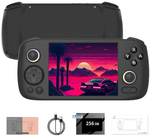 NULA RG406H Retro Handheld Game Console Built-in 256G TF Card / 9000+ Games, 4-inch 5000mAh Android 13 Unisoc T820 Processor Emulator Video Gaming Players