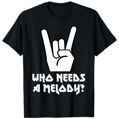 Cornes du Diable Ironiques Main Mano Cornuta Musique Metal T-Shirt