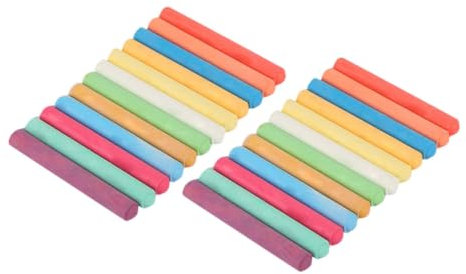 PERSELOSO 24pezzi Scatola Gessetti Colorati Solubili Facili Da Pulire Perfetti Per Scrivere e Dipingere Forniture Didattiche Per Scuole e Attività Creative