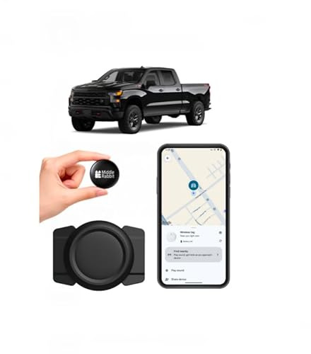 Localizador GPS Magnético para Coche Android, Rastreador de Vehículos sin Suscripción, Compatible con Google Find My Device, Tracker Oculto para Auto y Moto