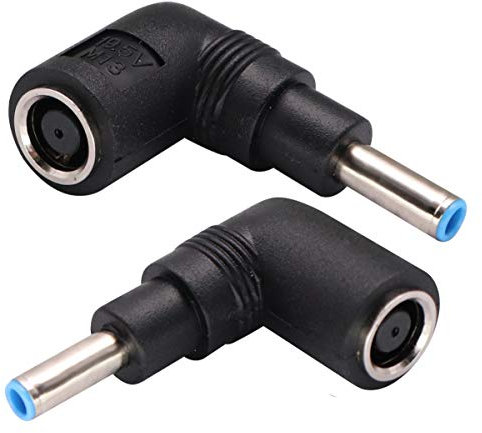 AAOTOKK Laptop-Stromadapterkabel, DC 7,4 mm x 5,0 mm Buchse auf 4,5 mm x 3,0 mm Stecker, Ladeanschluss, Stromkonverter, Kabel, DC Jack für HP Notebook Adapter, Ersatz-Netzkabel Adapter