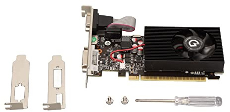 Carte Graphique de Jeu, Carte Graphique 4G GDDR3 700 MHz 2668 MHz 128 Bits avec Ventilateur Unique, Prise en Charge de L'interface Multimédia VGA DVI HD